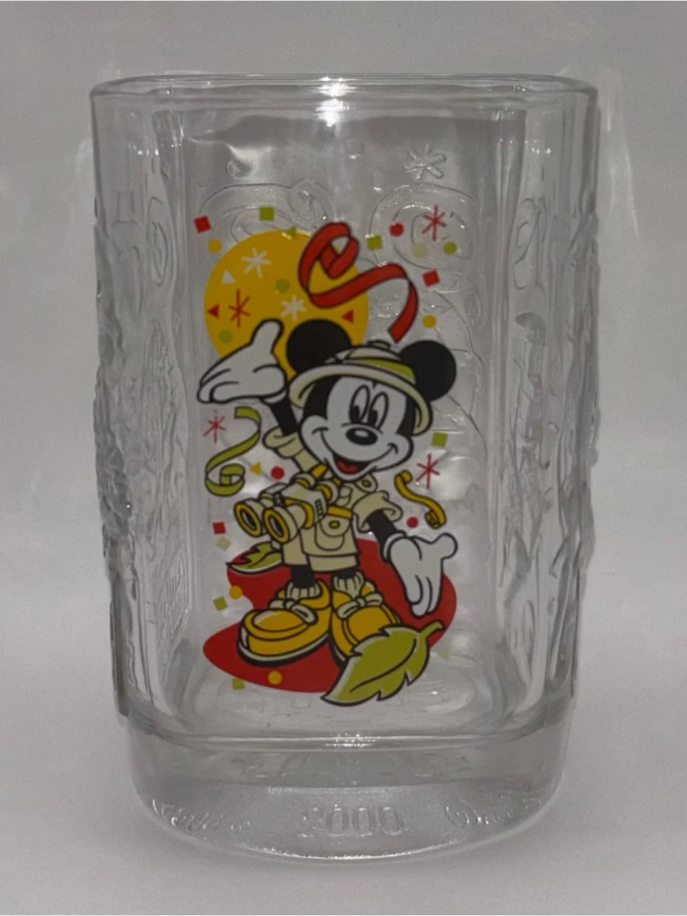 Vintage 2000 McDonald's Disney Animal Kingdom Safari Mickey Glass